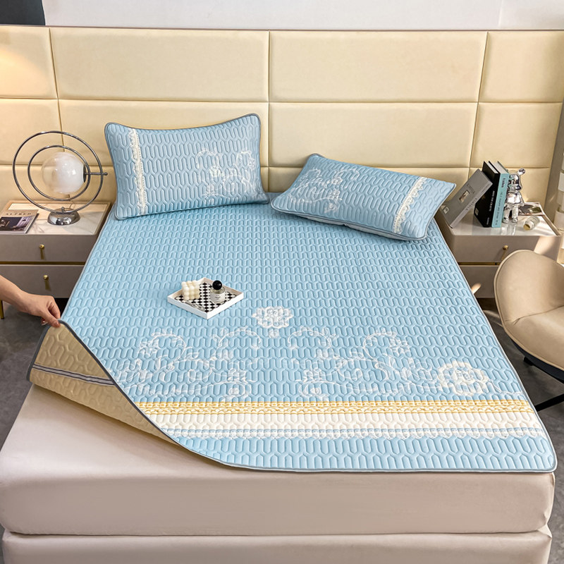 夏季天丝乳胶凉席床垫软垫凉感冰丝软席三件套可机洗折叠家用防滑,床上用品,床垫/床褥/床护垫/榻榻米床垫,淘宝优惠券,粉丝福利购,淘宝优惠卷