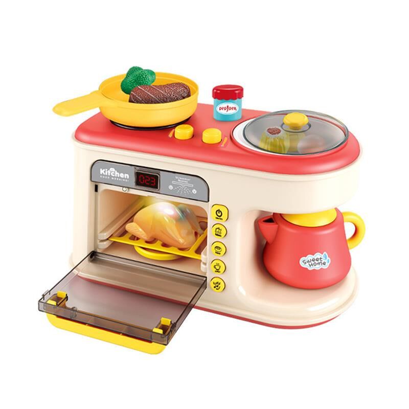 儿童早餐机玩具仿真小家电互动过家家多功能四合一宝宝仿真厨具
