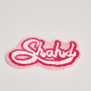 SHAHD 异型字母可爱甜美 粉色地毯地垫