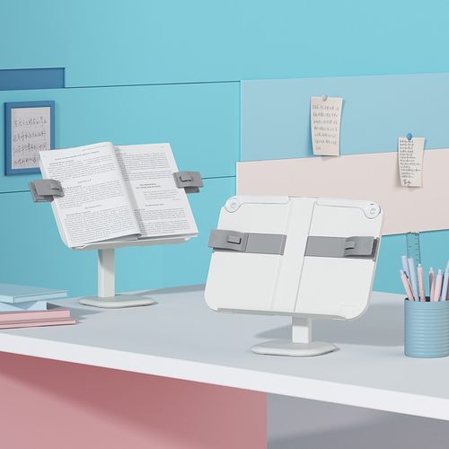 儿童小学生可调节阅读架伸缩书架桌面书立夹课桌看书固定支架