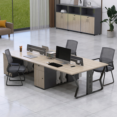 职员办公桌椅组合员工四人位双人位现代简约屏风桌工位办公室桌子