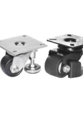 CGV01-D50-NE 怡合达方形板脚轮CGV06-D65-NE 带调整块水平调节轮