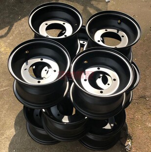 四轮卡丁车沙滩车轮毂19X7 8钢圈加厚轮毂 8寸轮鼓18X9.50