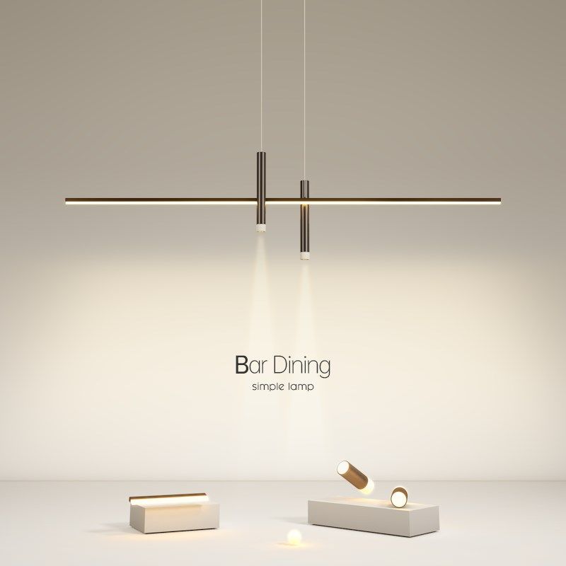 最光创意吊灯led餐厅灯简约现代吧台客厅卧室灯书房2024新款灯具