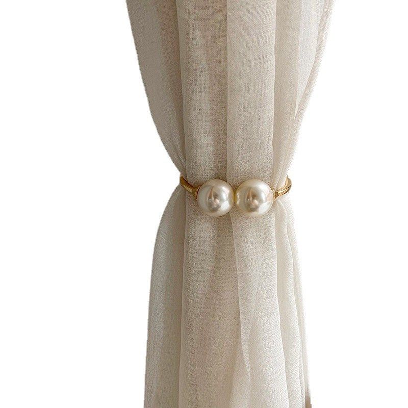 一件窗帘绑带免打孔金属珍珠窗帘扣窗帘扎带窗帘夹,居家布艺,窗帘绑带,淘宝优惠券,粉丝福利购,淘宝优惠卷
