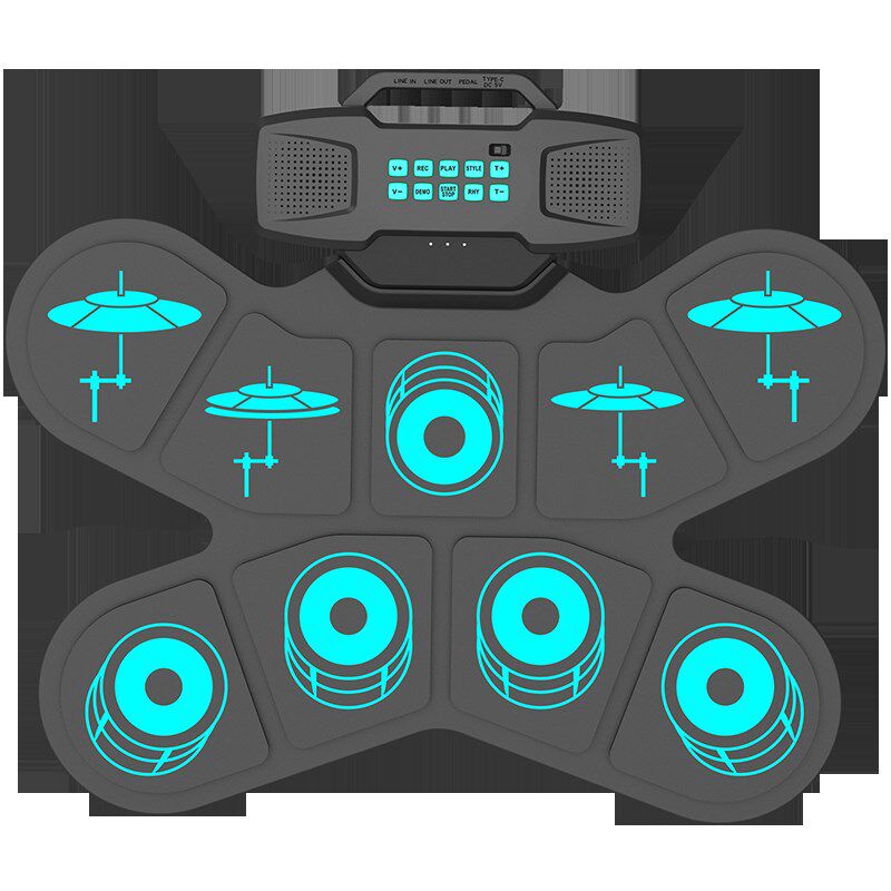 手卷便携电子鼓架子鼓初学者入门儿童益智练手家用打击板DTX游戏