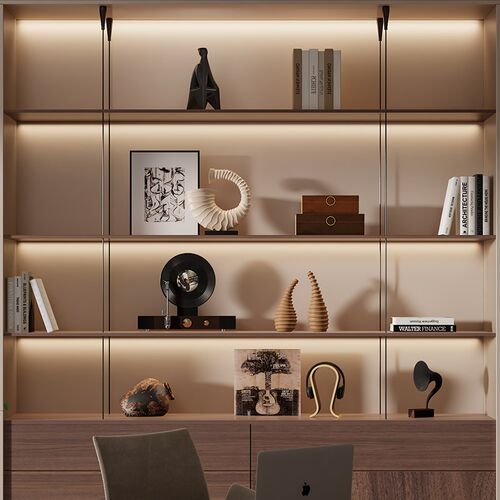 中古侘寂风壁柜酒柜开放格软装饰品会所酒店大平层高级感复古摆件