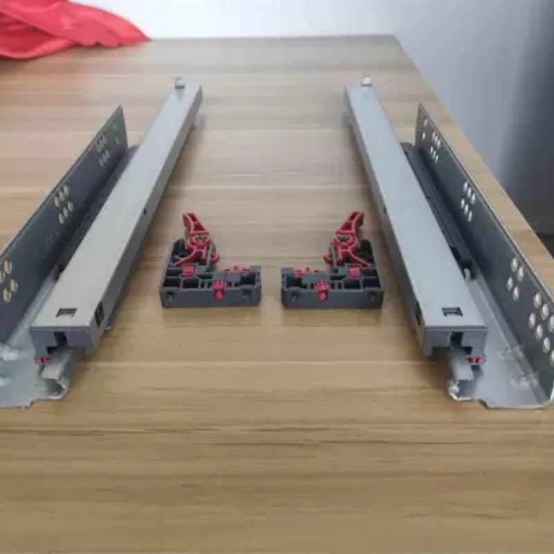 图特TUTTI抽屉S32-18板三节式隐藏反弹阻尼同步滑轨全拉出同步轨,基础建材,导轨,淘宝优惠券,粉丝福利购,淘宝优惠卷