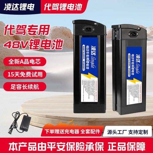 代驾折叠电动车锂电池36V48V60V20AH银鱼海霸通用款可拆卸大容量