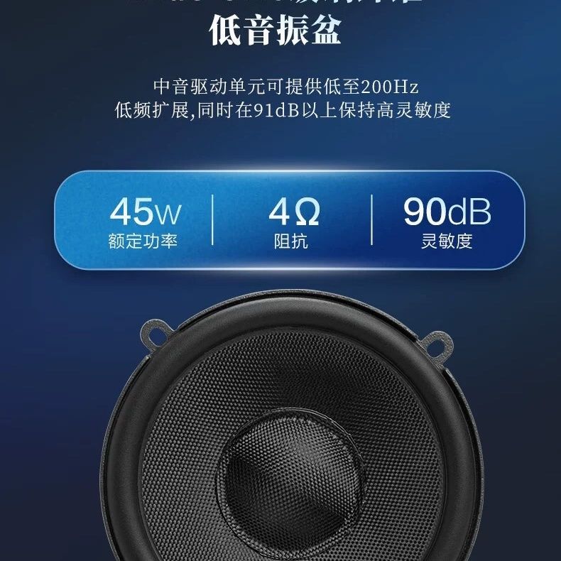 哈曼卡顿汽车音响中置FIT 6CF车载音响6.5寸套装喇叭扬声器改装