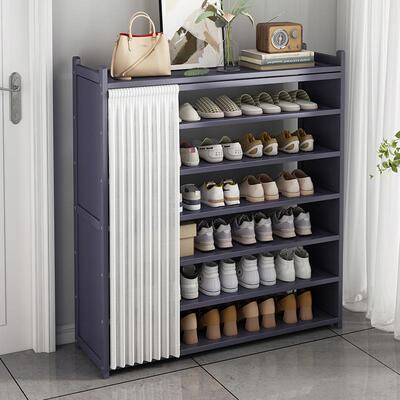 防尘鞋柜鞋子收纳架简易多层家用门宿口实舍木置OSDL-HS-物柜架