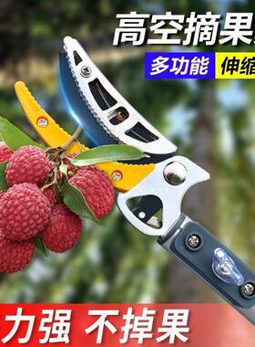 高空摘采新款果子高枝伸缩剪摘果杨梅龙眼摘摘果枇EHO器杷荔枝神