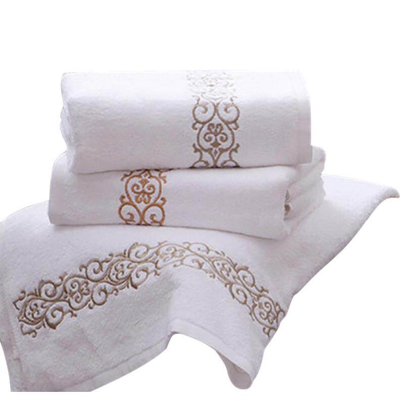 纯样板巾241201房酒店棉毛巾方浴巾轻套装卫生间浴室摆件奢摆件套