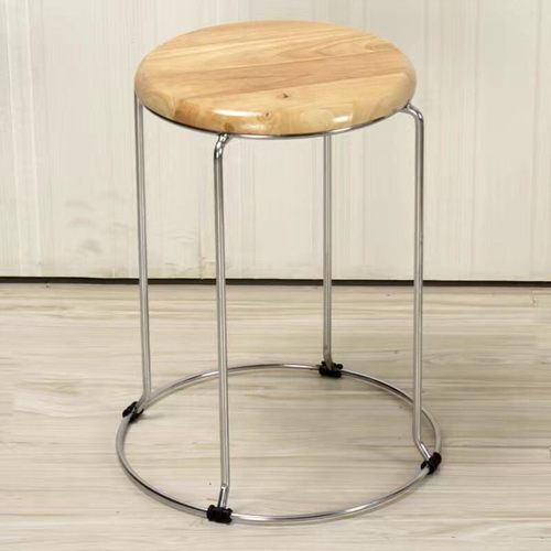 塑料凳子家用结实耐用圆餐桌凳高凳加厚加粗可叠放钢筋凳套凳实木