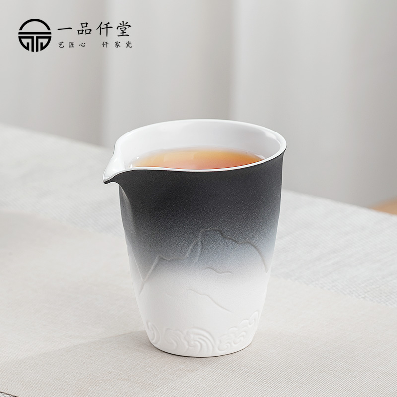 一品仟堂 陶瓷公道杯分茶器茶海家用泡茶杯匀杯大号茶杯茶具配件
