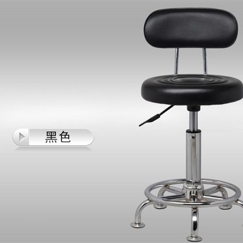 时尚美发椅子理发椅美容凳升降圆凳旋转移动小圆凳子吧台椅大工椅