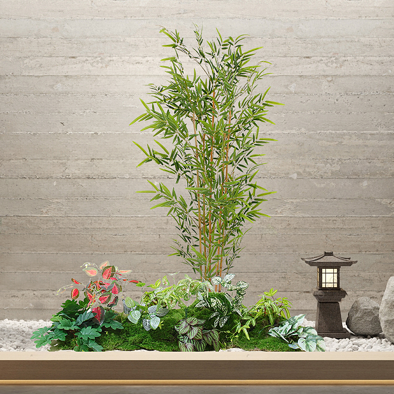 仿真绿植造景组合装饰树橱窗假植物景观造景树旅人蕉室内客厅摆件