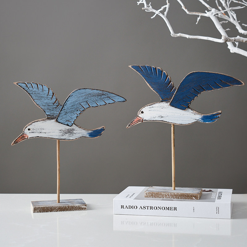 海洋风格复古海鸟摆件海鸥摆设地中海样板房软装电视柜摆台装饰品,家居饰品,装饰摆件,淘宝优惠券,粉丝福利购,淘宝优惠卷