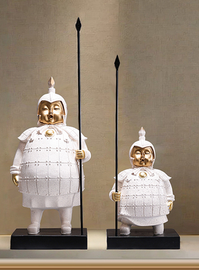 兵马俑办公室书柜工艺品家居好物高档客厅装饰摆件创意荼室装饰品