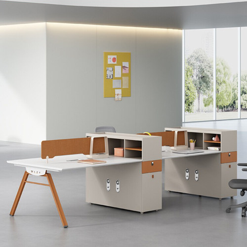 办公桌椅组合简约现代办公家具员工位四人位办公室财务卡座职员桌