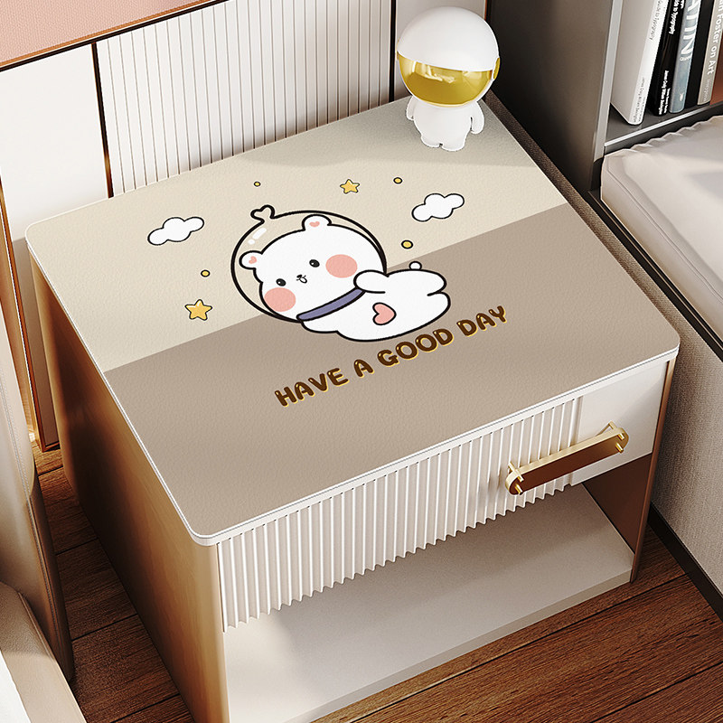 卡通可爱床头柜垫子盖布防水防烫防尘套罩卧室桌布皮革桌面保护垫,居家布艺,床头柜盖布,淘宝优惠券,粉丝福利购,淘宝优惠卷