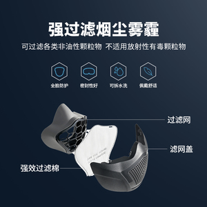 工业面罩全脸防护防工业粉尘防尘肺电焊工地打磨透明呼吸防护面罩