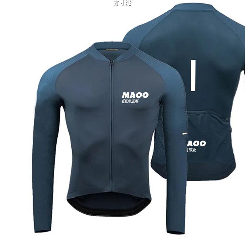 闪电加绒492骑行服冬季公路长车行自车骑服行防寒专业版袖骑行裤