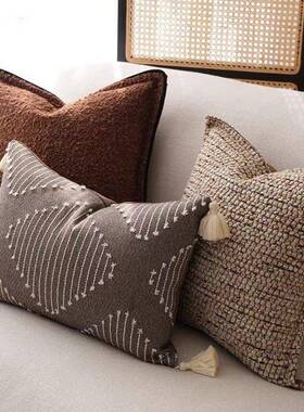 轻奢简约现代抱枕厅靠垫方发枕沙样板间DRJ酒店抱枕靠包腰客枕