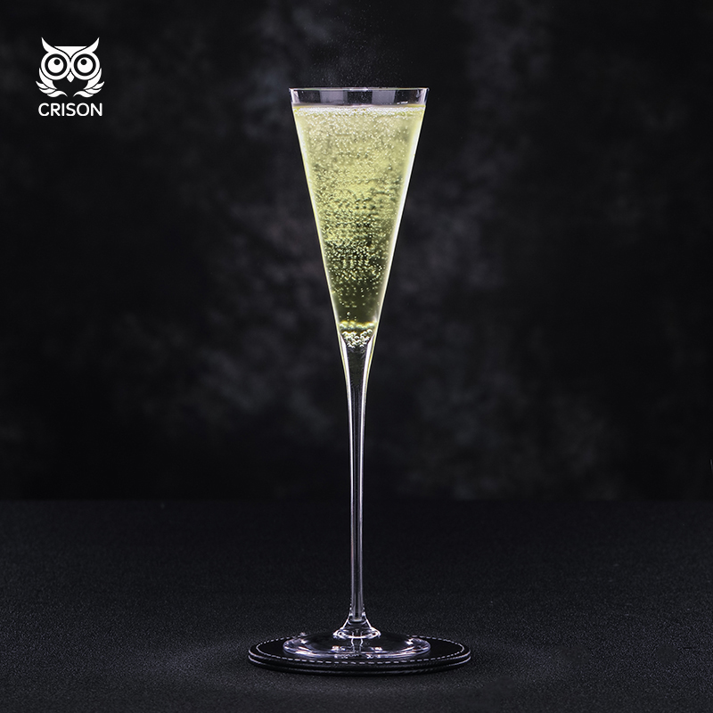 CP8203 CRISON无铅水晶玻璃香槟酒杯子 高脚气泡酒杯调酒鸡尾酒杯