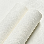 加厚亚麻布纹纯素色防水卧室壁纸米白自黏贴壁纸客厅书房包间背景