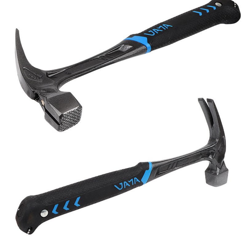 澳新新款羊角锤高碳钢一体榔头木工拔起钉锤全钢连体锤