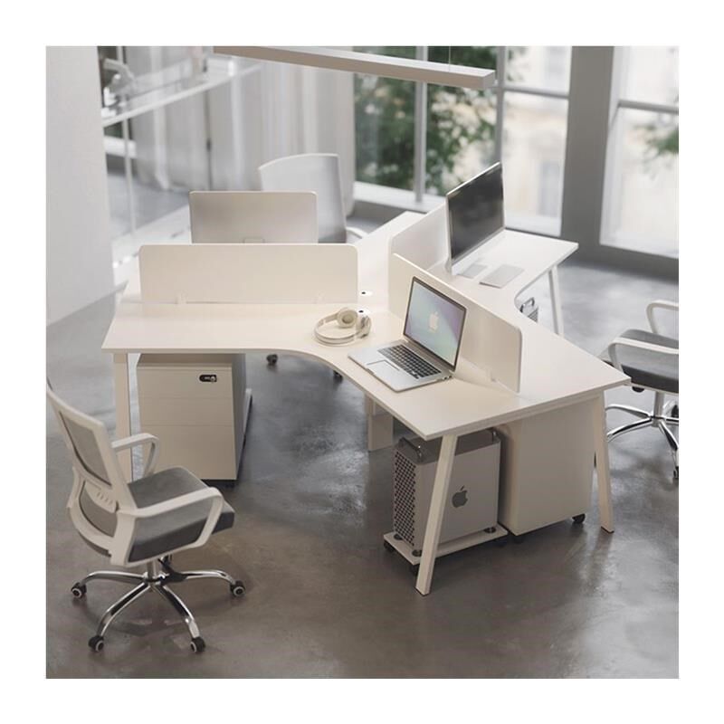 新款2024办公室财务办公桌椅组合职员桌3/6/78人员工位电脑桌卡座