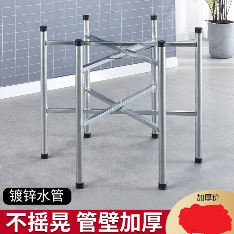 简易大圆桌架可折叠铁艺桌腿支架桌脚餐桌折叠伸缩桌架桌脚架定制