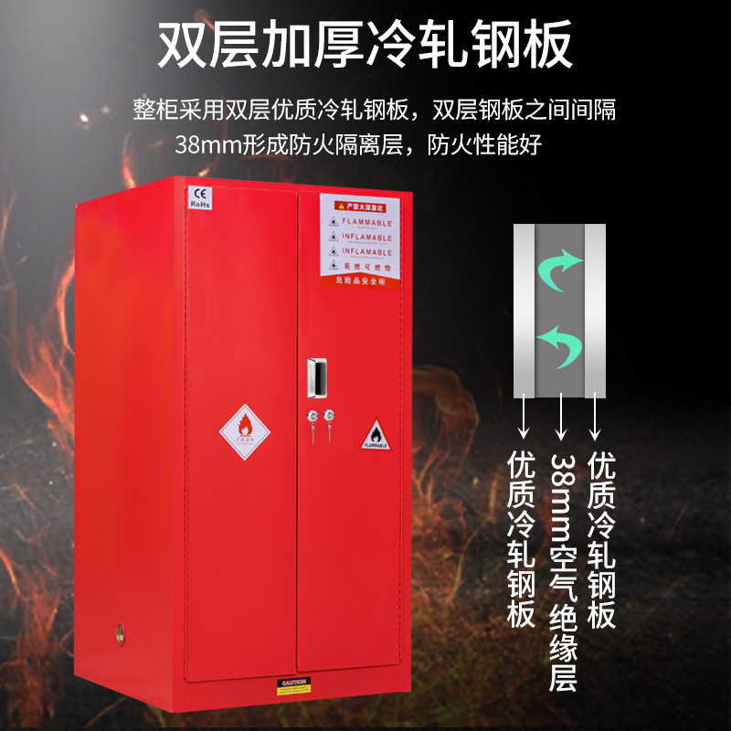 工业危险化学品防爆柜机械防盗锁G/T73公共安全认证锁储存柜