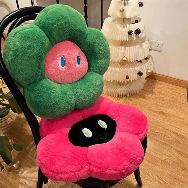 多巴胺花朵坐垫沙发椅垫汽车可爱太阳花屁股垫家居办公室座椅靠垫