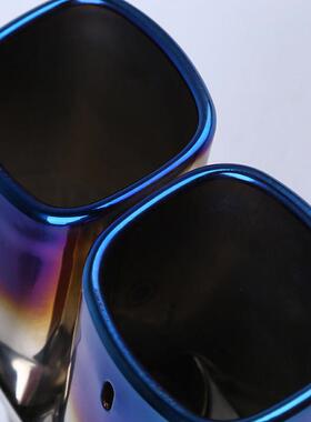 烤蓝喉通用尾口一分二尾40995喉方口方尾喉排气管不锈钢一出二尾