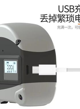 卷尺木5米激光钢尺电子尺工多功能红外LDL线高精度测3量0卷米测距