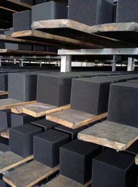 漆房烤漆FW0012喷除味净化8处00碘值蜂窝活O性炭VC废气理蜂窝状活