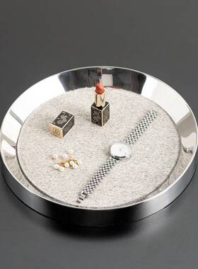 艺贝现子代轻不锈钢软装YJ-XK-52纸奢巾装盒托盘卧室床头柜飘窗相