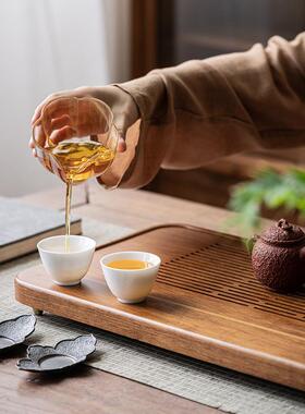 国潮新款台天然竹茶盘16#80459用茶储排家水抽屉式实木大号家用茶