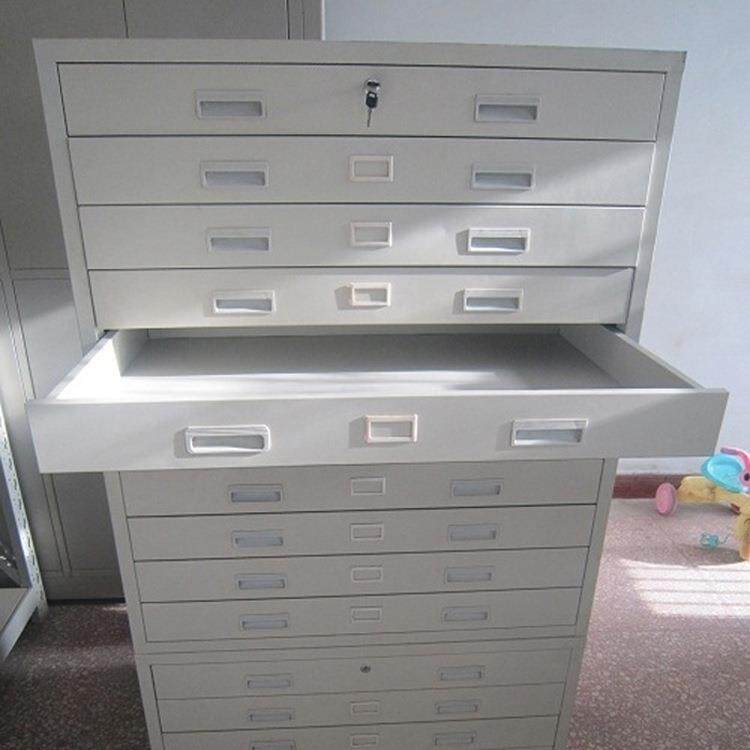 钢制底图柜工程图纸柜资1号单体图纸抽菲林柜多层屉料收纳文件存