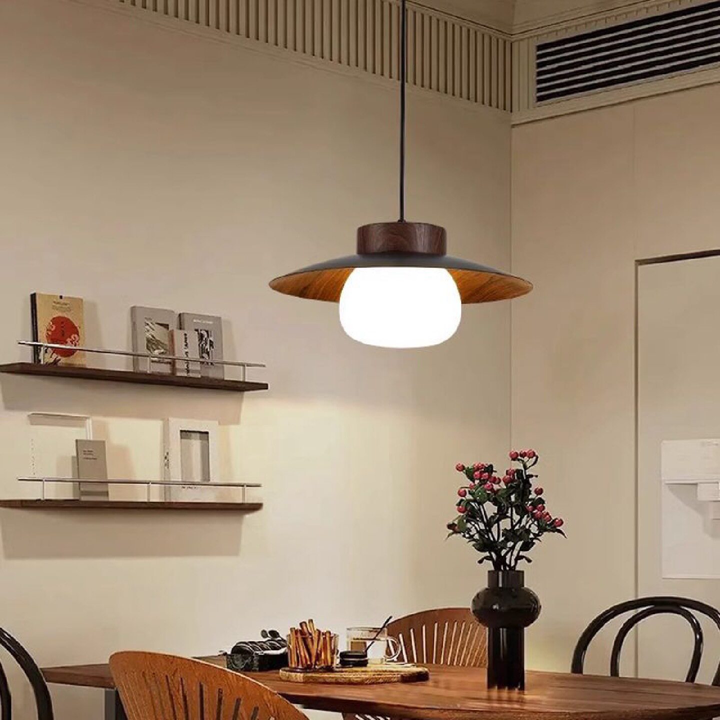 奶油风餐厅吊灯吧台饭厅餐桌灯现代简约网红复古艺术卧室床头吊灯