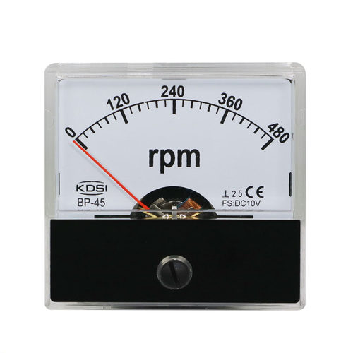 指针式直流电压表 转速表BP-45 DC10V 480rpm小型电压表
