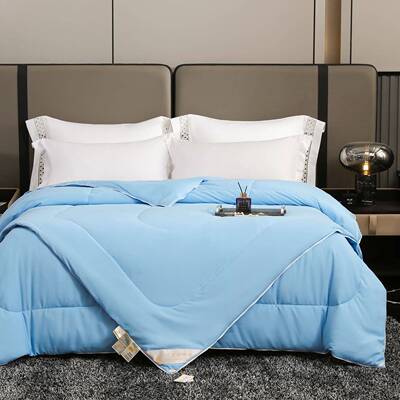 A类拉链合二11020一子被超柔大豆加纤维保暖春秋被厚保暖母冬被礼