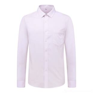 高档光大服新行款男衬衫抗工作服工光大银行男衬衫装职业装修身皱