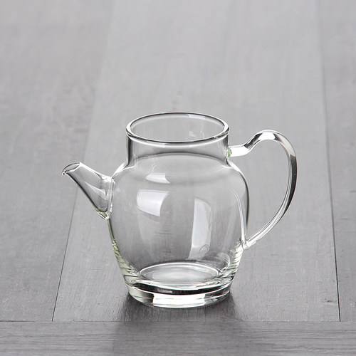 加厚玻璃公道杯耐热分茶器茶漏透明耐高温功夫茶具配件大号茶海