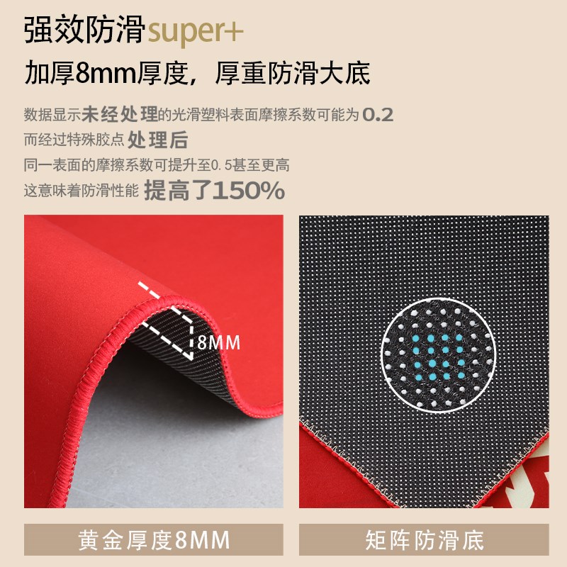 福字地垫入户门垫过年结婚搬家喜庆家用门口入门高级感蹭脚红地毯