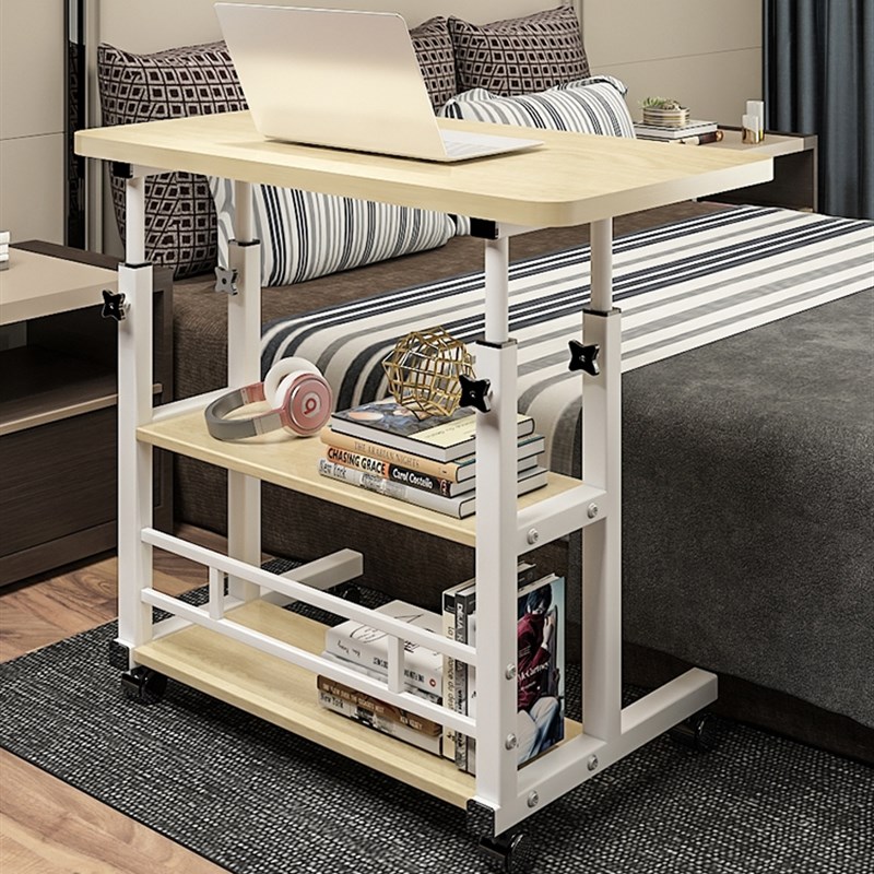 可移动床边桌子学生家用小桌子写字升降桌宿舍学习简易书桌电脑桌