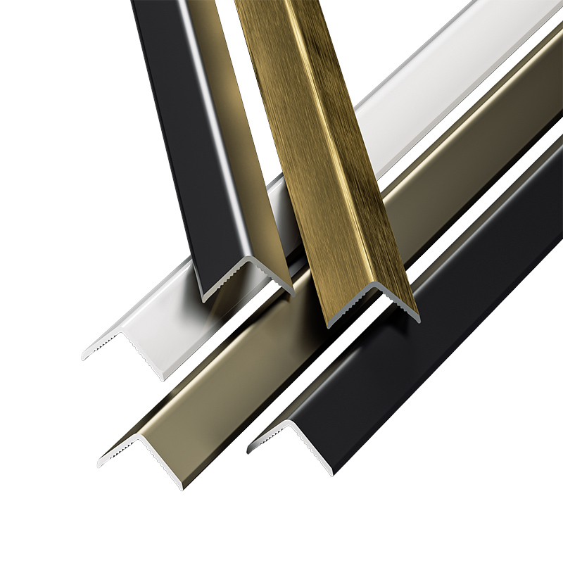 铝合金阳角条L型收边条墙角缝隙收口装饰线条7字型压边条瓷砖卡条