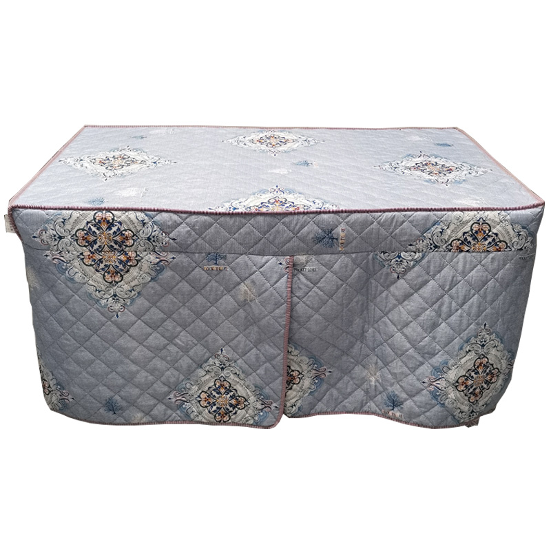 加厚茶几桌烤火桌罩简约现代餐桌布卡通布罩送防水桌定制圆罩